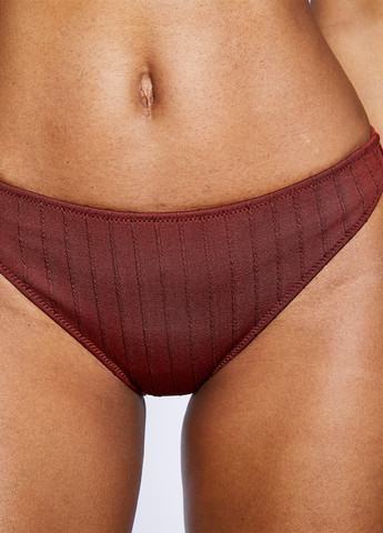 Коричневые купальные трусики-плавки однотонные KOTON