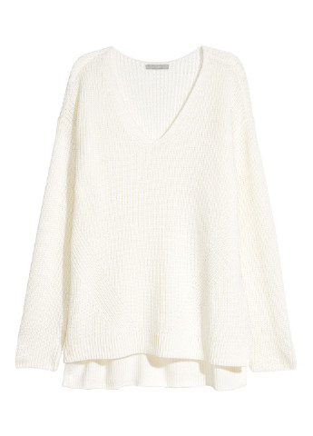 Білий демісезонний пуловер пуловер H&M