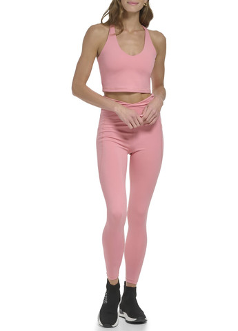 Светло-розовые демисезонные леггинсы DKNY