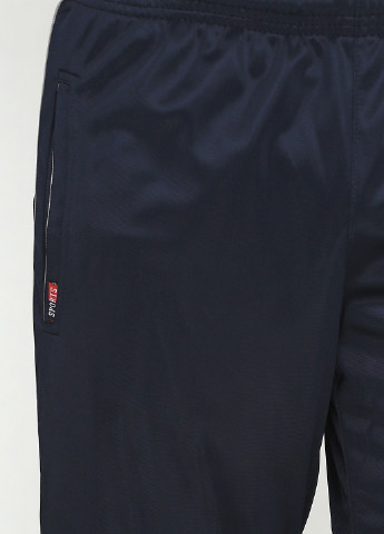 Темно-синие спортивные демисезонные со средней талией брюки Canali