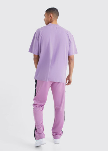 Фиолетовые спортивные демисезонные прямые брюки Boohoo