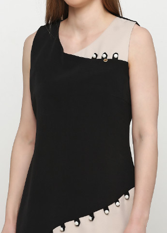 Черное кэжуал платье а-силуэт Rinascimento однотонное