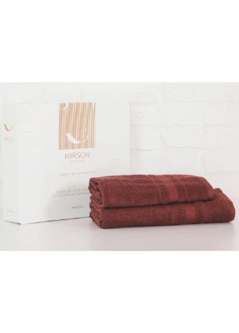 Полотенце набор банный №5071 Elite SoftNess Brown 50х90, 70х140 (2200003183092) Mirson коричневый