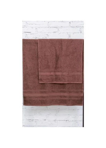 Полотенце набор банный №5071 Elite SoftNess Brown 50х90, 70х140 (2200003183092) Mirson коричневый
