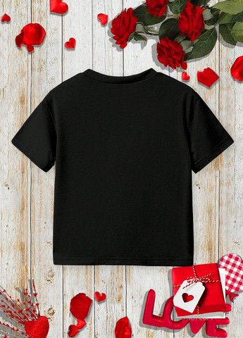 Чорна літня футболка SHEIN