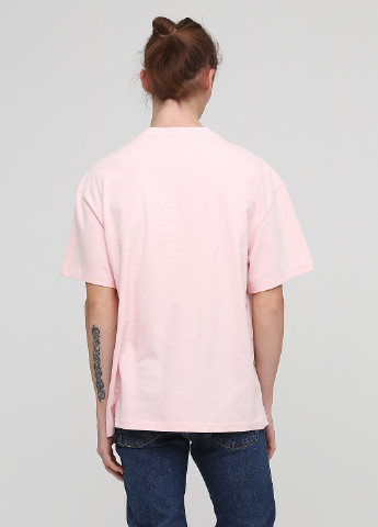 Светло-розовая летняя футболка MTWTFSS Weekday