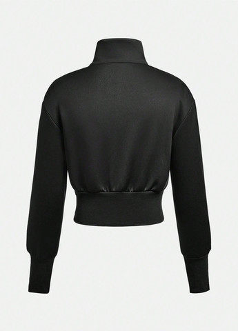 Черная демисезонная куртка SHEIN