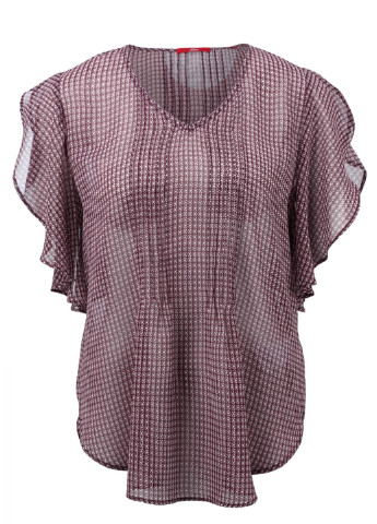 Коричневая летняя блуза S.Oliver