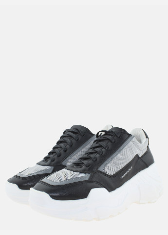Черные демисезонные кроссовки rs40-13 черный-серый Shamrock