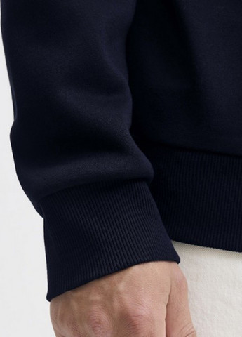 Темно-синий свитшот Jack & Jones логотип без декора (364663393)