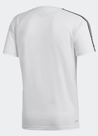 Біла футболка з коротким рукавом adidas
