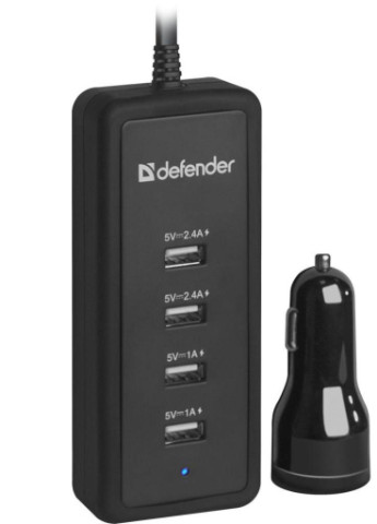 Зарядное устройство ACA-02 авто,5 портов USB, 5V / 9.2A (83568) Defender (216637335)