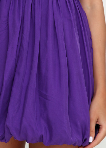 Фіолетова коктейльна сукня балон Tibi однотонна