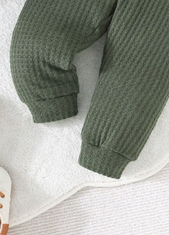 Оливковий (хакі) демісезонний костюм (світшот, штани) брючний SHEIN