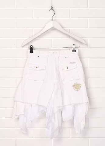 Белая джинсовая однотонная юбка Parrot со средней талией