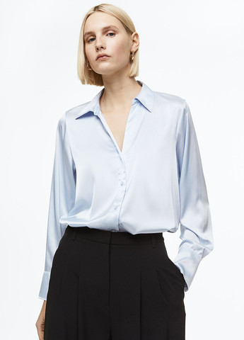 Светло-голубая демисезонная блуза H&M
