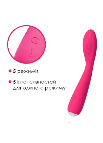 Вибратор для клитора и точки G Iris Plum Red Svakom (254551111)