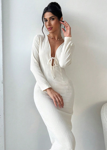 Кремовое праздничный платье SHEIN однотонное