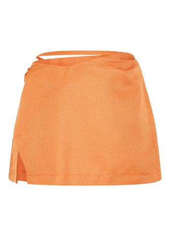 Оранжевая кэжуал однотонная юбка PrettyLittleThing карандаш
