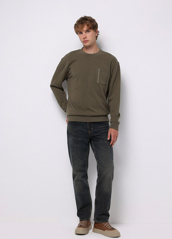 Хакі світшот Colin's однотонний без декору (368128324)