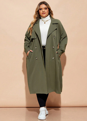 Плащ SHEIN тренчкот на гудзиках демісезон (333365525)