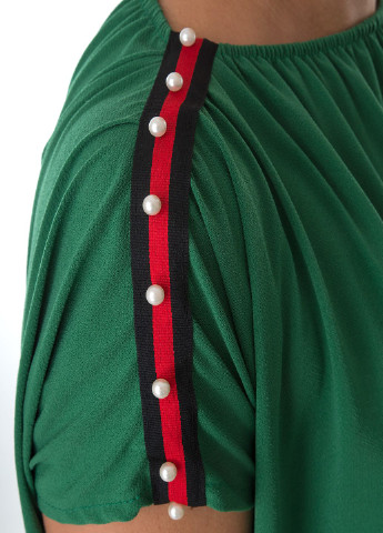 Зеленое кэжуал платье Miss Miss однотонное