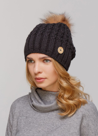 Зимова жіноча тепла шапка на флісовій підкладці 550621 Merlini (249643151)