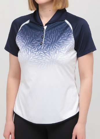 Темно-синяя женская футболка-поло Greg Norman градиентная ("омбре")