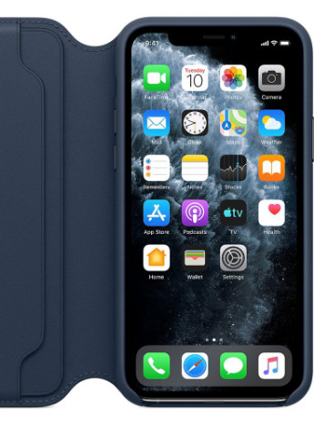 Чехол для мобильного телефона (смартфона) iPhone 11 Pro Leather Folio - Deep Sea Blue (MY1L2ZM/A) Apple (201492199)