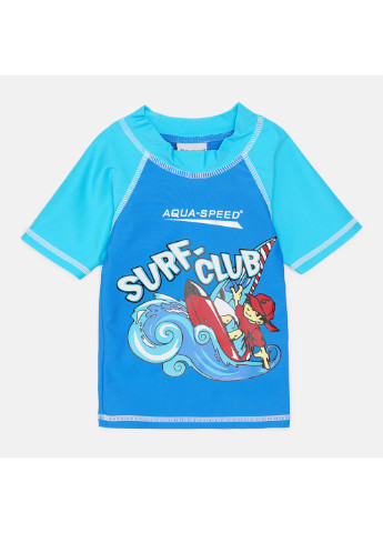 Футболка для плаванья SURF-CLUB T-SHIRT 2031 383-02 128 см Синий/Голубой (5908217620316) Aqua Speed (254296075)