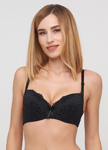 Чорний бюстгальтер Biweier з кісточками бавовна, гіпюр