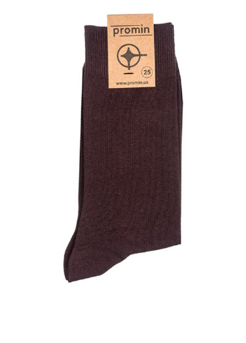 Шкарпетки Promin однотонні коричневі повсякденні