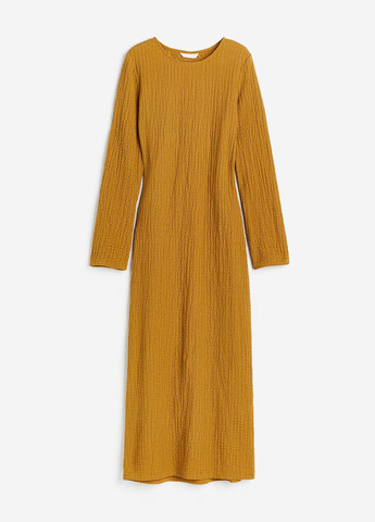 Гірчична кежуал сукня H&M однотонна