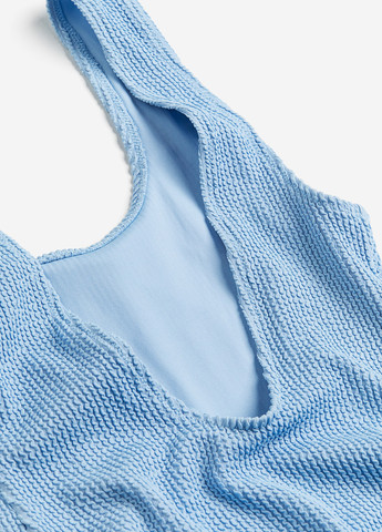 Светло-голубой летний купальник слитный H&M