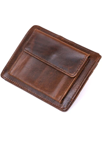 Мужской кожаный кошелек 12х8,5х1 см Vintage (255709440)