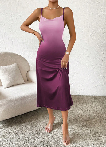 Комбінована кежуал сукня сукня-комбінація, сукня-майка SHEIN з градієнтом