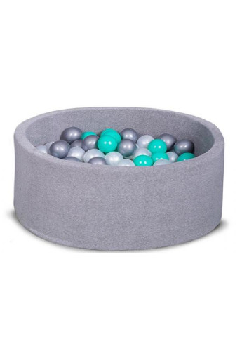 Детский сухой бассейн для дома улицы для детей с шариками D100 см (3425872-Т) Серый Francesco Marconi (251208277)