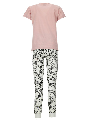 Рожева всесезон піжама футболка + штани DeFacto