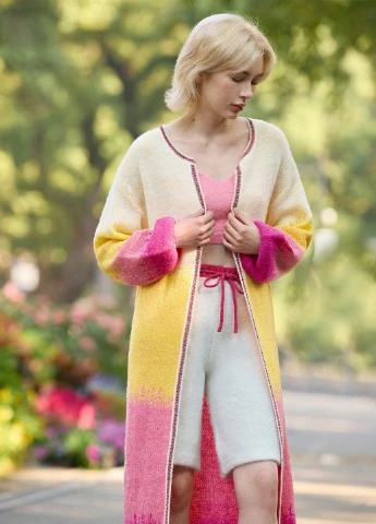 Розовый демисезонный кардиган SHEIN