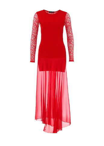 Красное вечернее платье Tutto Bene однотонное
