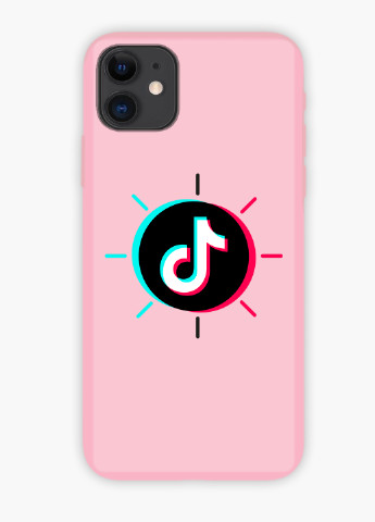 Чехол силиконовый Apple Iphone X ТикТок (TikTok) Белый (6129-1388) MobiPrint (219503416)