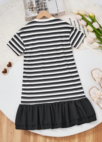 Чорно-біла сукня SHEIN (365440309)