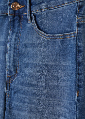 Джинси H&M скінні однотонні блакитні джинсові бавовна