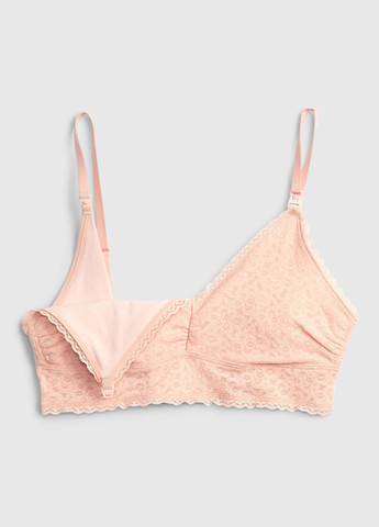 Пудровий топ бюстгальтер для годуючих Gap без кісточок нейлон