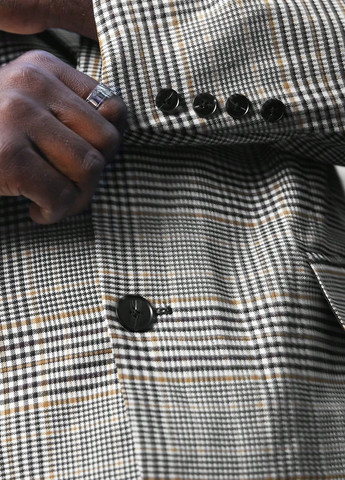 Сірий демісезонний костюм (піджак, штани) брючний SHEIN