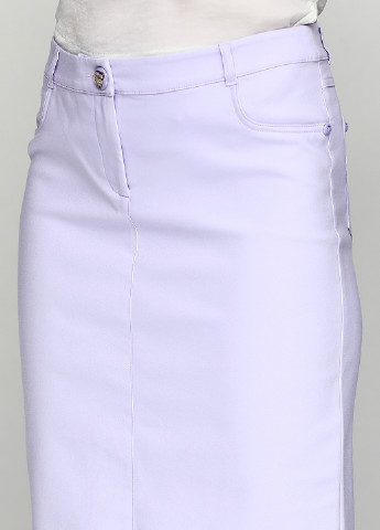 Сиреневая кэжуал однотонная юбка Sassofono карандаш