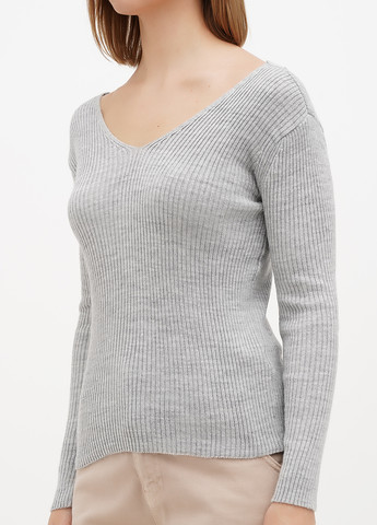 Серый демисезонный пуловер пуловер Sassofono