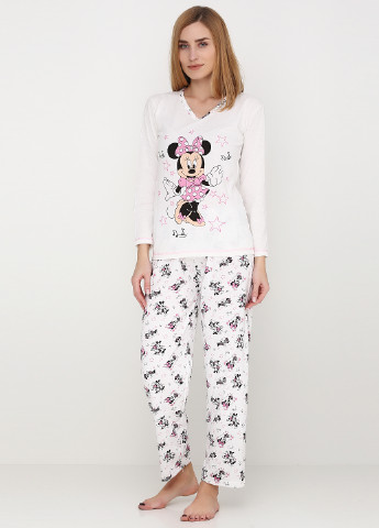 Молочная всесезон пижама (лонгслив, брюки) Rinda Pijama
