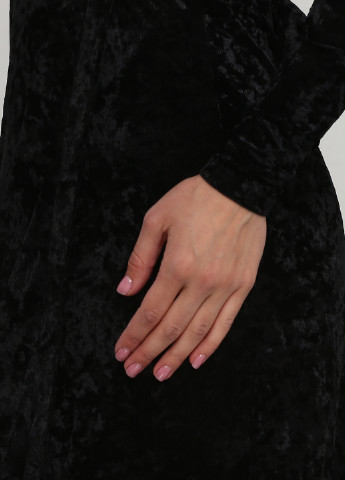 Черное кэжуал платье на запах Care Label однотонное