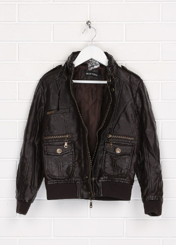 Темно-коричневая демисезонная куртка Zoy
